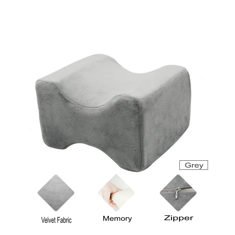 Velvet Grey Сапоги до колена подушка из пены с эффектом памяти клин спальный JL02 сбоку слиперы боли в спине ишиас облегчение Беременность беременности и родам подушки кровать подушка для ног - Цвет: Velvet Grey