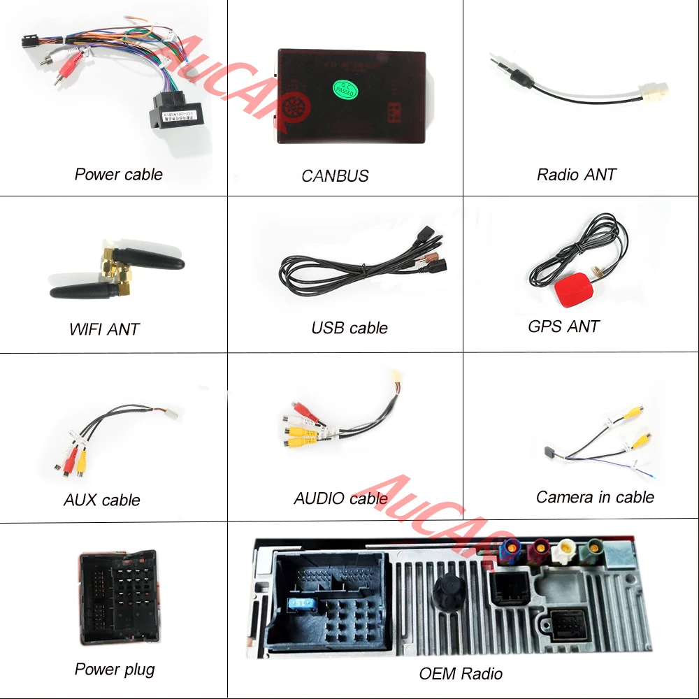 AuCAR " Android 8,1 DIN Автомобильный мультимедийный Радио стерео для Maserati GT/GC GranTurismo 2007- gps навигация автомобильный dvd-плеер