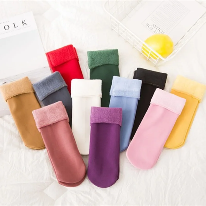 Хлопковые носки для малышей; однотонные носки для новорожденных; зимние теплые толстые носки для мальчиков и девочек; Детские модные носки для девочек