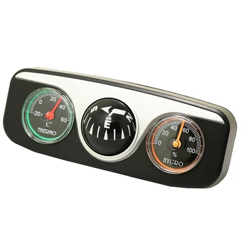 

Outdoor Camping Multi-Function 3 in 1 Car Compass with Thermometer Hygrometer Car Gift Ornaments