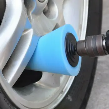 

4x Polishing wheel 4* Burnishing Foam Polishing Cone For Car Wheel Hub