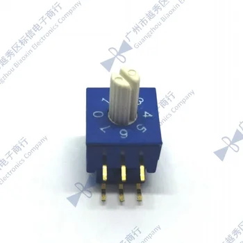 

0-7 rotary coding switch 8-bit PCB 4C1 2C8 positive code 3:3 handle 7mm vertical