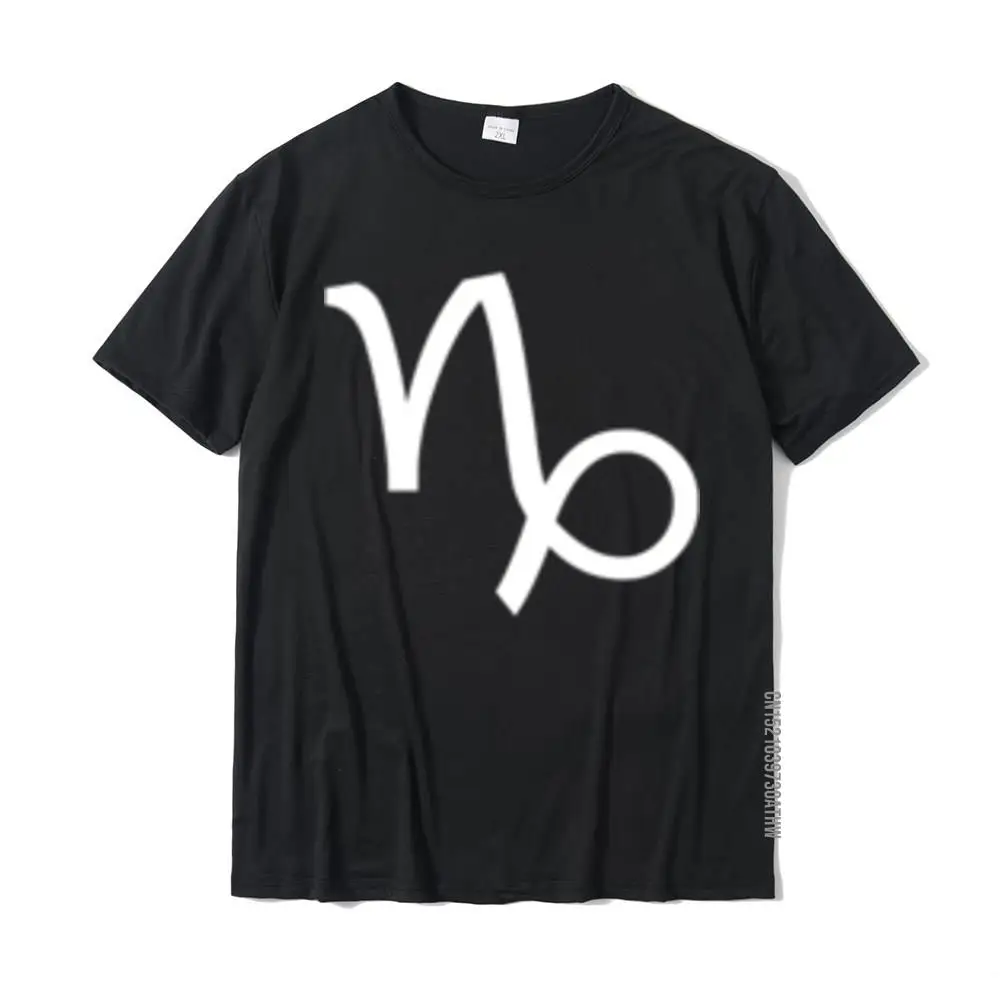 Astrological Capricorn The Mountain Sea-Goat Zodiac Signs Slim Fit T Shirts Cotton Youth Tops Tees |