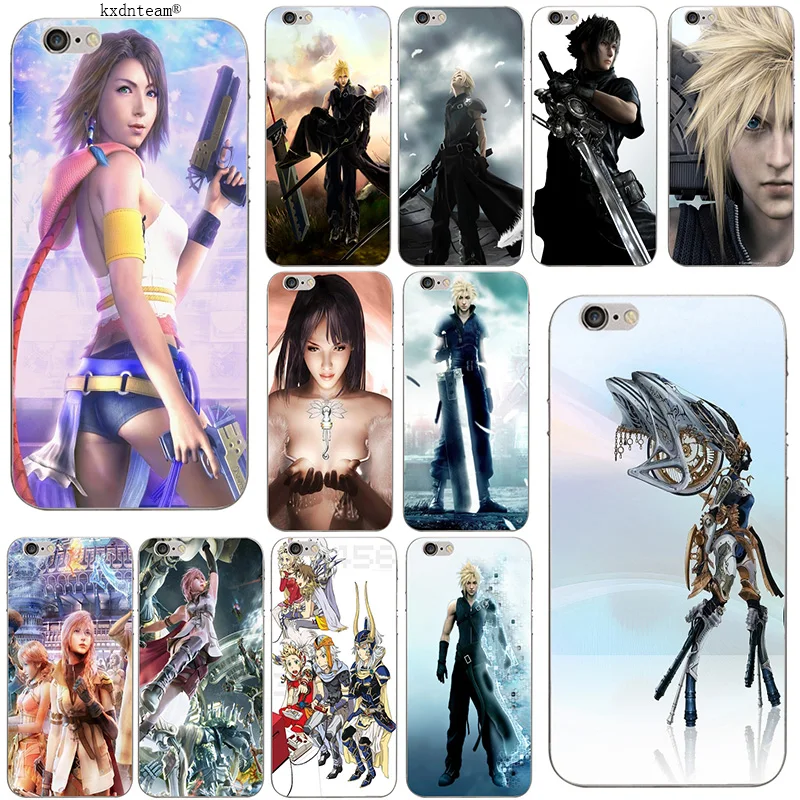 Модный Final Fantasy Noctis для iPhone 8 7 6 6S Plus X 5 5S SE 5C 4 Coque Shell новый модный силиконовый мягкий