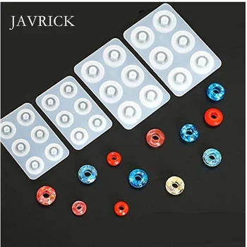 

12Pcs All Sizes Round Square Round Beads Resin Molds Gemstone Craft Tool DIY Pendant Accessories Jewelry Making Tool