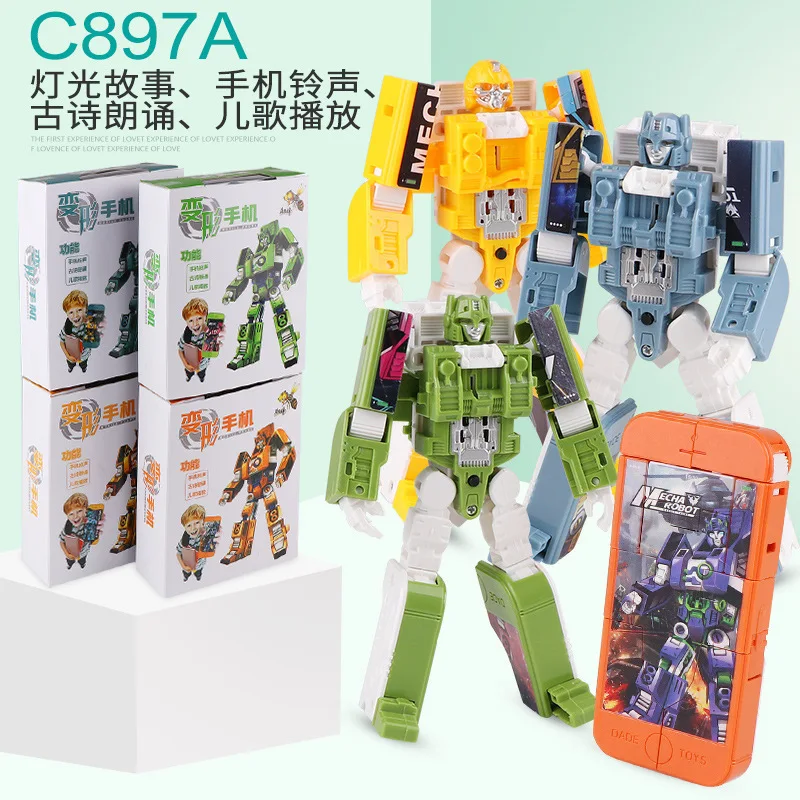 

Children Transformation Mobile Phone Toy Jingang Boy Deformation Robot Creative Cartoon Multi-functional BOY'S