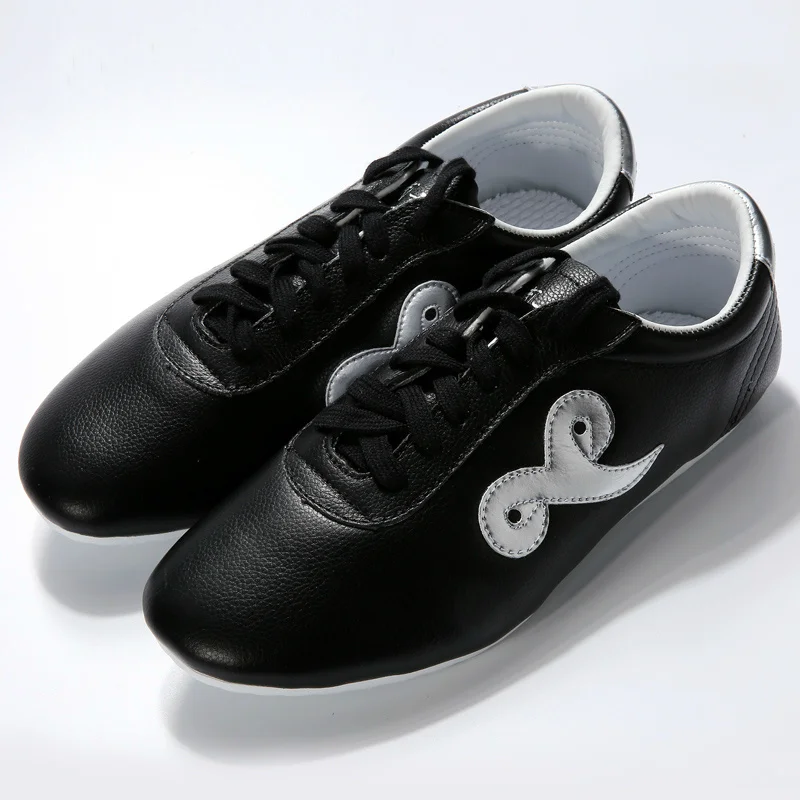 Women's Martial Arts Shoes - Leather Kung Fu Karate Sneakers For Taekwondo, Tai Chi, Lightweight & Flexible - View #2