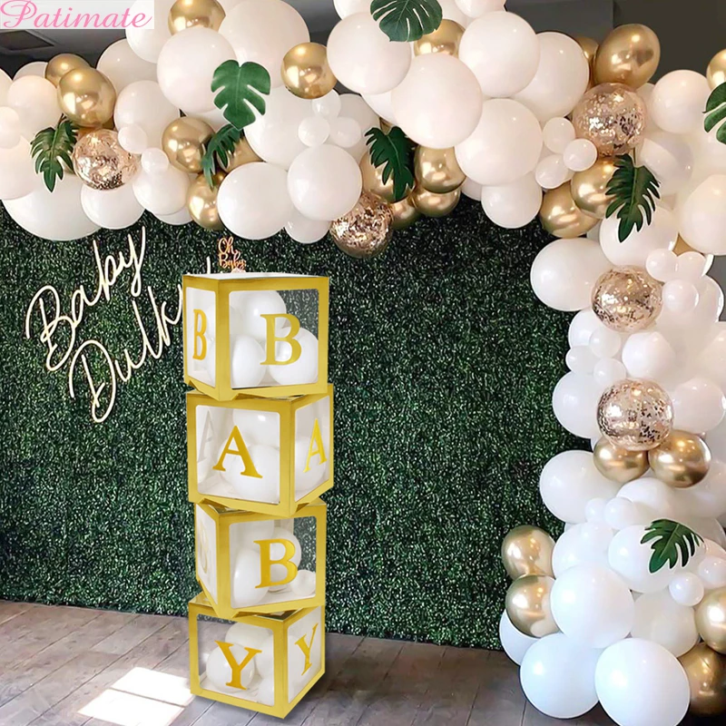 Silla estudiante universitario yo lavo mi ropa Caja de globos con nombre dorado, decoraciones para Baby Shower, fiesta de  primer cumpleaños, suministros para bautizo y boda|Decoraciones DIY de  fiestas| - AliExpress