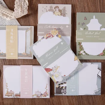 

1set/lot Memo Pads Sticky Notes Retro fairy tale Paper diary Scrapbooking Stickers Office School stationery Notepad