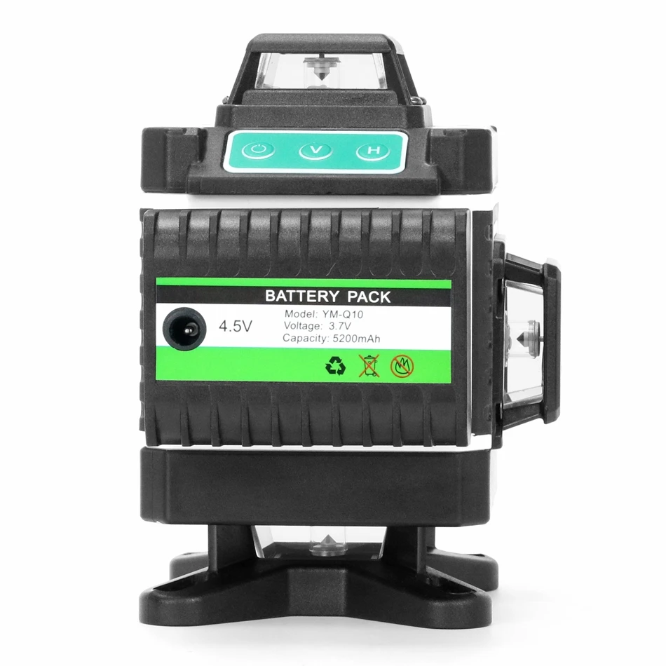 360 Laser Level Tripod Green Beam Cross 16 Lines 4D Battery Self-Leveling Vertical&Horizontal Nivel Laser Level Receiver Kaitian