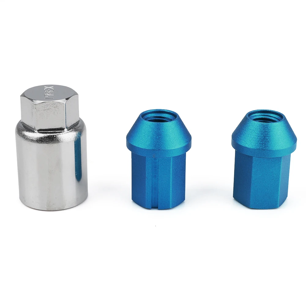 19HEX лучи Колесные гайки Луг гайки m12x1.5 m12x1.25 длина 35 мм с 7 боковым замком гайки противоугонные ключ безопасности сплав алюминий 7075-t6