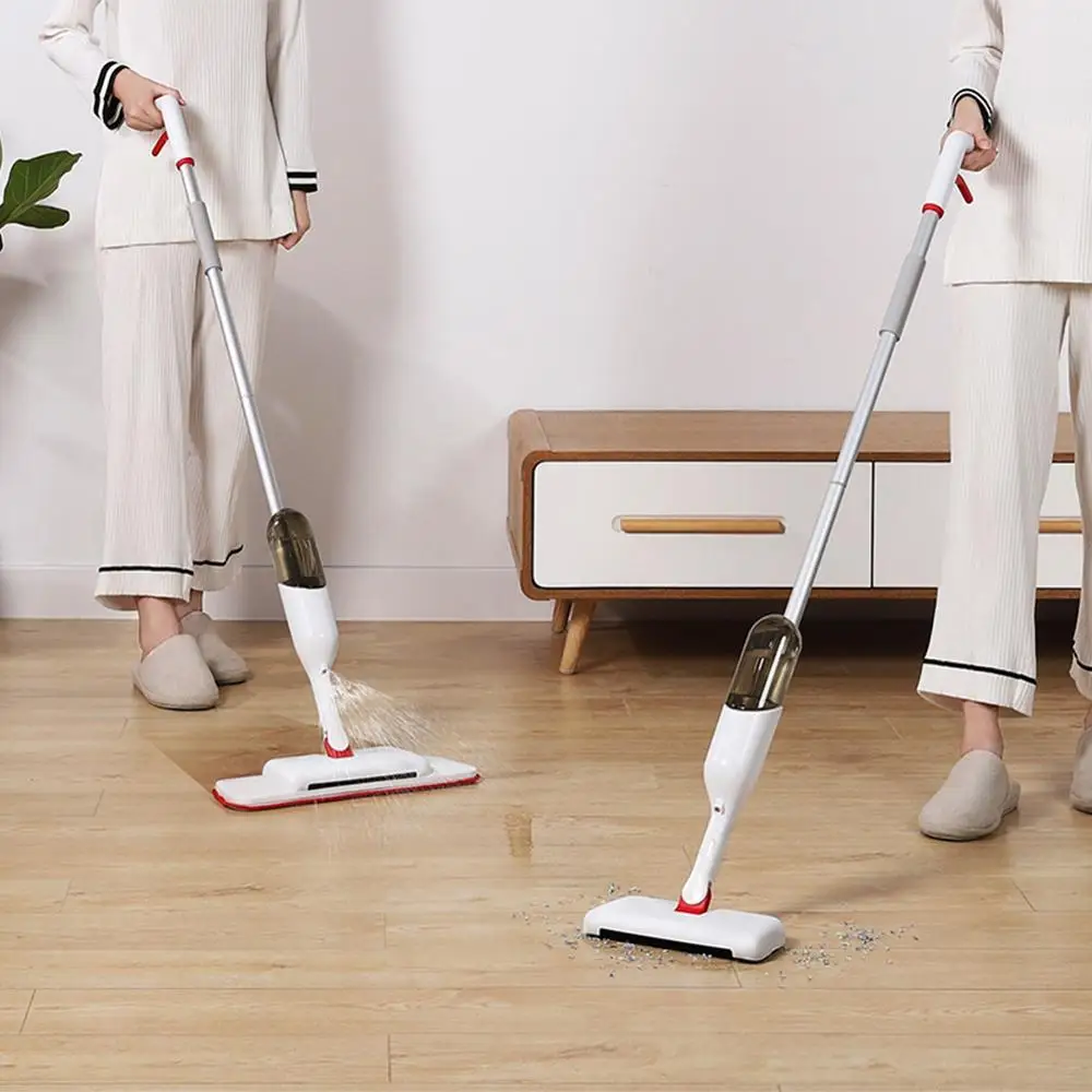 Швабра и уборочная щетка Cleanhome 3 в 1 с ковриком из микрофибры многоразовый