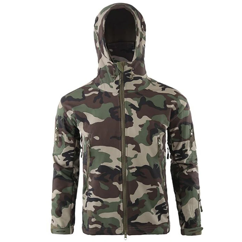 jungle camo Скрытень Акула кожа мягкая оболочка TAD V4.0 OutdoorTactical военная куртка водонепроницаемая ветровка tadHunting камуфляж теплая одежда - Цвет: jungle camo