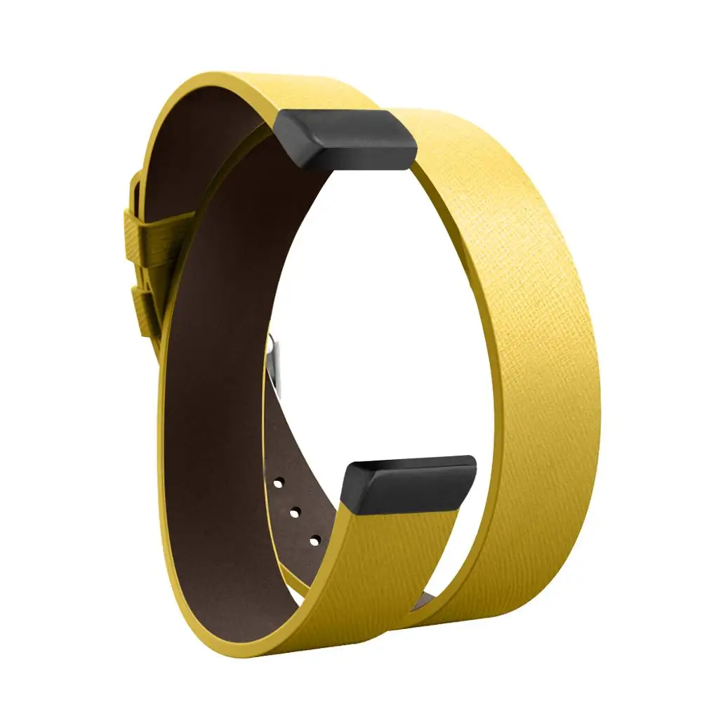 style 2yellow Joyozy двойной кожаный модный Удобный прочный для fitbit inspire часы классический кожаный ремешок для fitbit inspire ремешок для часов - Цвет ремешка: style 2yellow