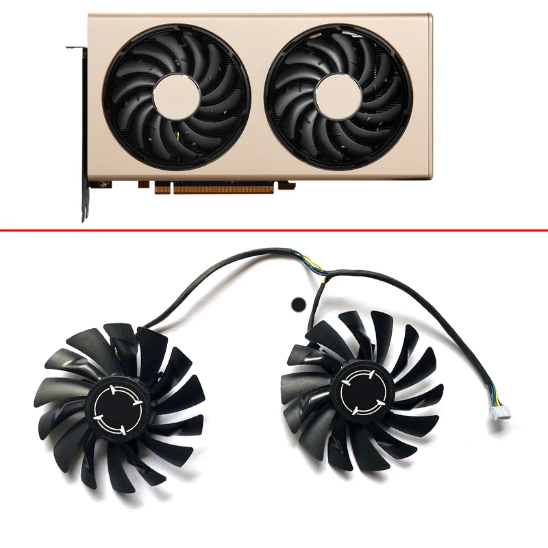 85 мм для MSI Radeon RX 5700 XT вызывают OC игровая X RX5600 охлаждающими вентиляторами PLD09210S12HH