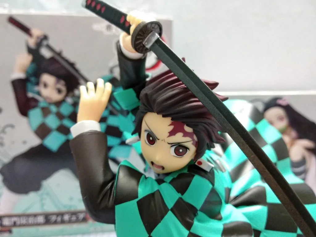 16 см японского аниме демон убийца Kimetsu no Yaiba фигурка Kamado Tanjirou Nezuko ПВХ фигурка модель воина Фигурки игрушки подарки