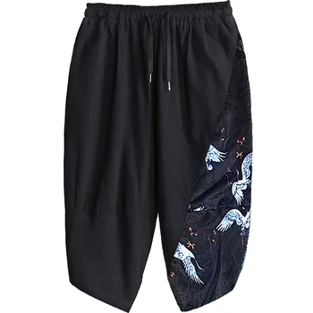 

Summer New Fashion 3/4 Calf Length Pants Men Casual Cropped Trouser Beach Joggers Bodybuilding Fitness Plus Size 4XL 5XL 7XL 8XL