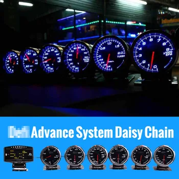 

Defi Advance System Advance BF Daisy Chain Auto Gauge ZD+6 gauges Volt Water Temp Oil Temp Oil Press Tachometer RPM Turbo car