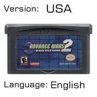 Advance Wars 2 US 32 бит видеоигры картридж Консоли Карты для nintendo GBA Advance Wars - Цвет: Advance Wars 2 US
