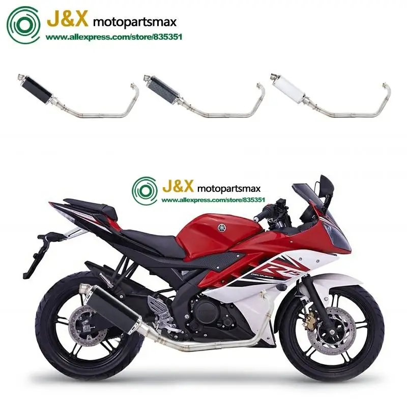 Полная выхлопная система мотоцикла Escape slip on для yamaha YZF R15 MT15 MT-15 2008- средняя труба глушителя DB-Killer