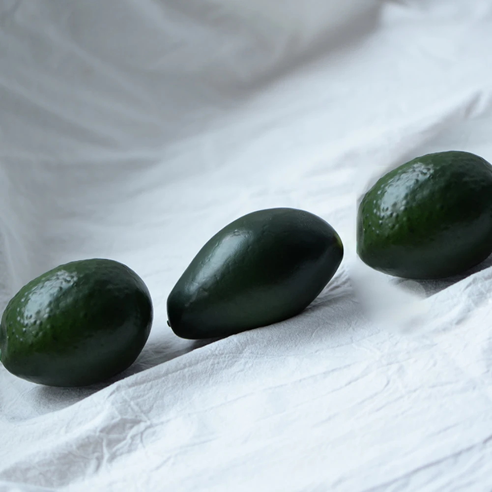Artificial Fruits Foam Simulation Avocado Lifelike Fruit Model Toy Props for Teaching Photography Props Home Decor