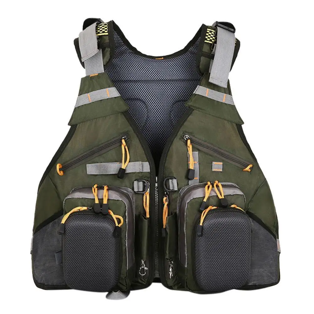 

Outdoor Fishing Vest General Size Multi Function Adjustable Mesh Vest With Mutil-Pocket Outdoor Fishing Vest Jacket