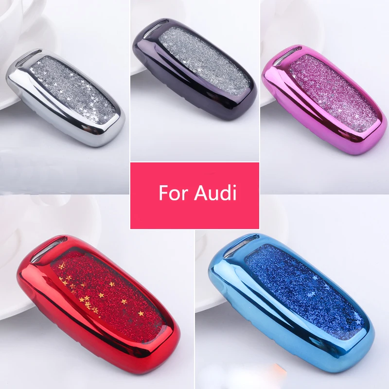 Мягкий ТПУ чехол для автомобильных ключей Audi A3 A4 A5 A6 A7 A8 Quattro Q3 Q5 Q7 TT S5 S6 S7 S8 SQ5 RS5 |