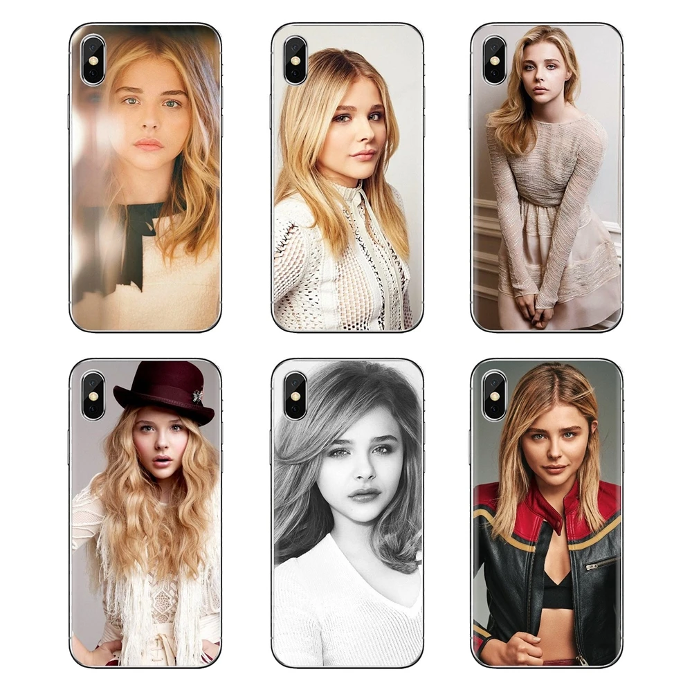 Sexy actress Girl Chloe Grace Moretz Soft Transparent Cover For Xiaomi Redmi 4A S2 Note 3 3S 4 4X 5 Plus 6 7 6A Pro Pocophone F1 |