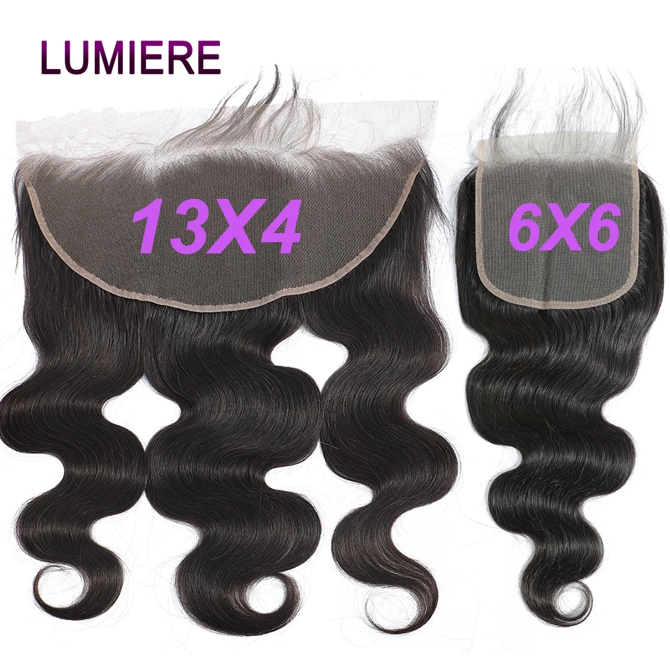 Body Wave Frontal 13x6 HD Lace Frontal Only Pre-Plucked 13x4 Lace Frontal 4x4 5x5 6x6 HD Lace Closure Human Hair Nutural Black 2