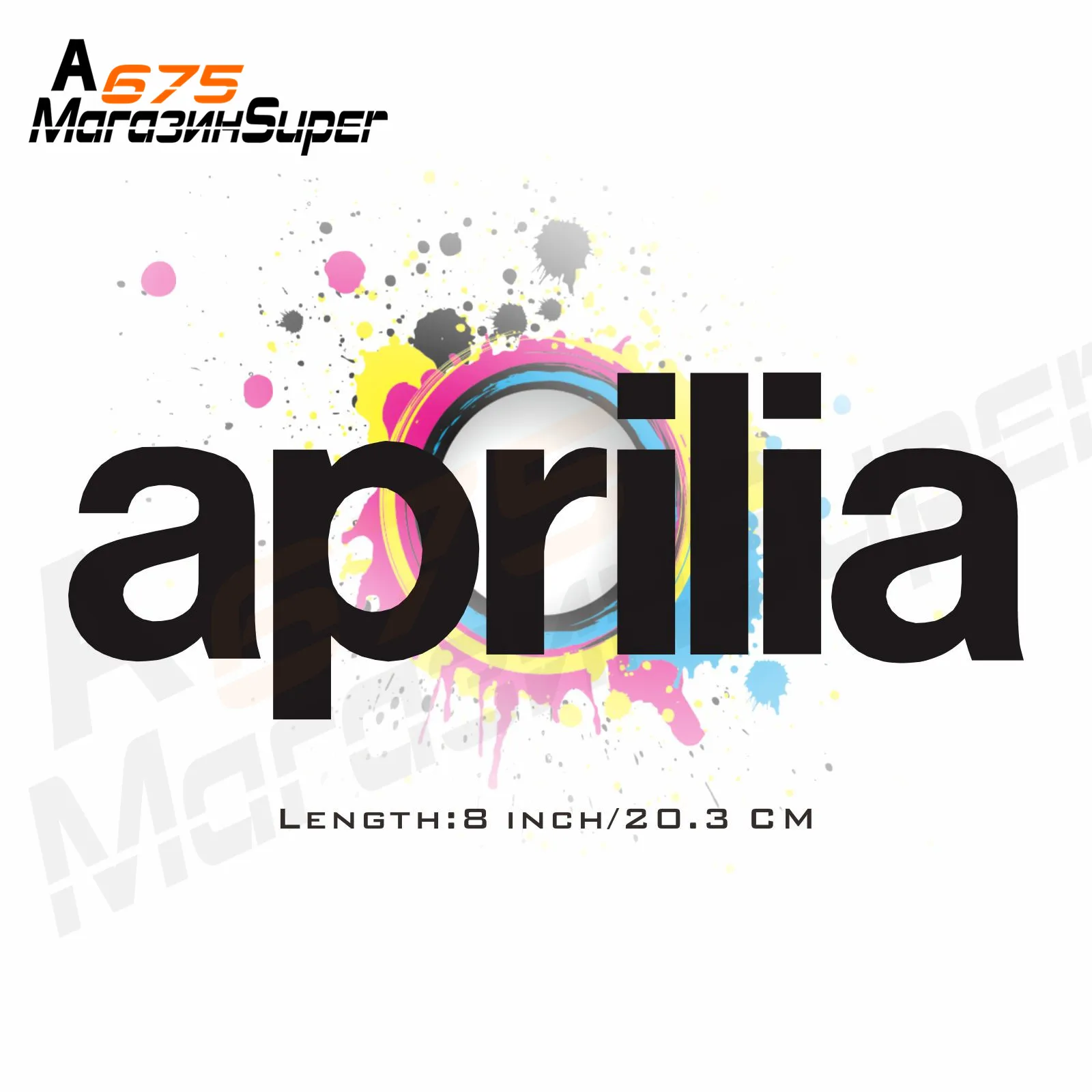 

8Inch Reflective Sticker Decal Motorcycle Car Sticker Wheels Fairing Helmet Sticker Decal For Aprilia DORSODURO 750 1200 RSV4