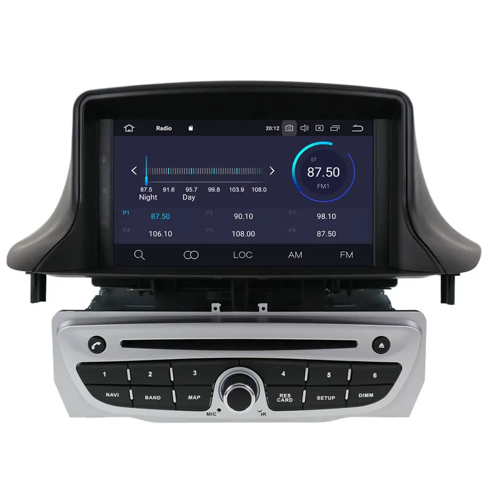 Автомобильный DVD плеер Android 9,0 ips gps навигация для Renault Megane 3/Fluence 2009+ мультимедийный плеер магнитофон головное устройство