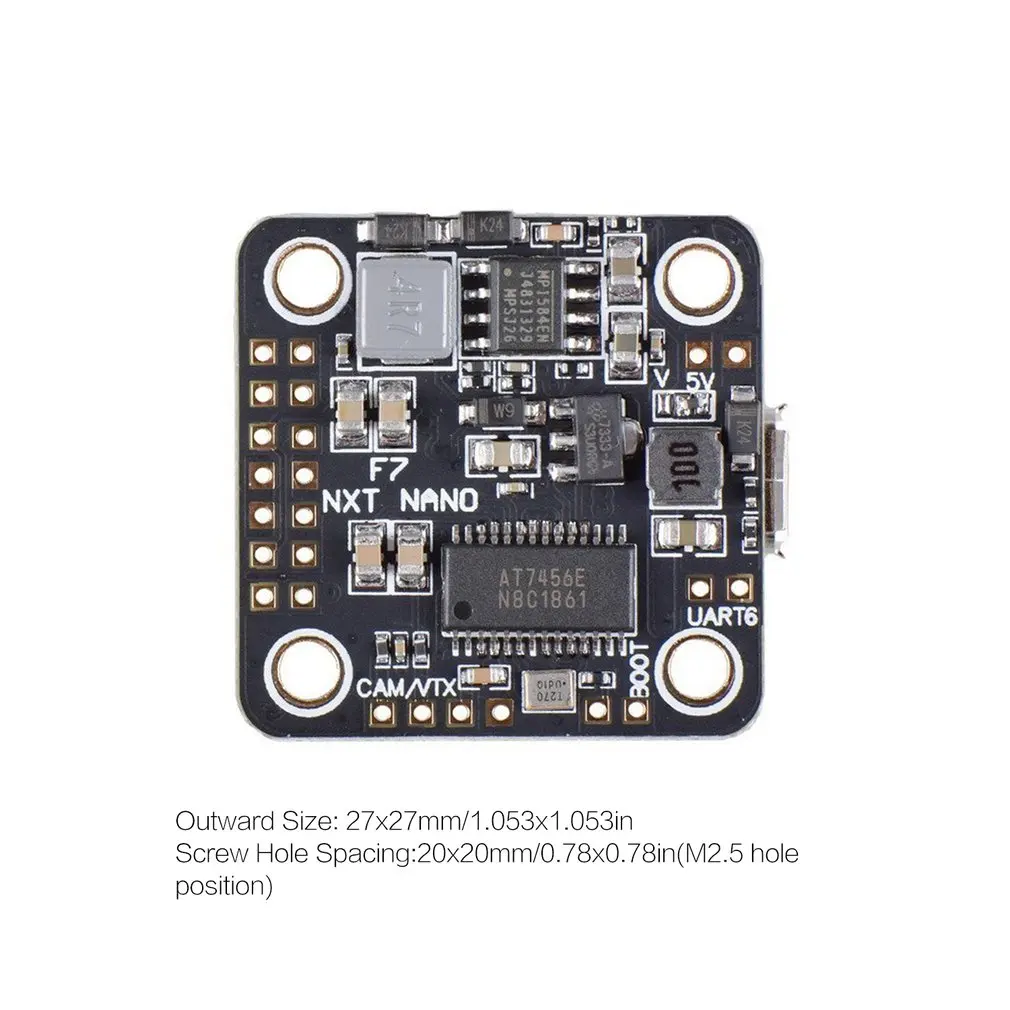 F7 NXT NANO Контроллер полета W/ICM20608 32K интегрированный OSD 5V 3A BEC 20x20mm для RC гоночный Дрон Квадрокоптер поддержка Dshot ESC