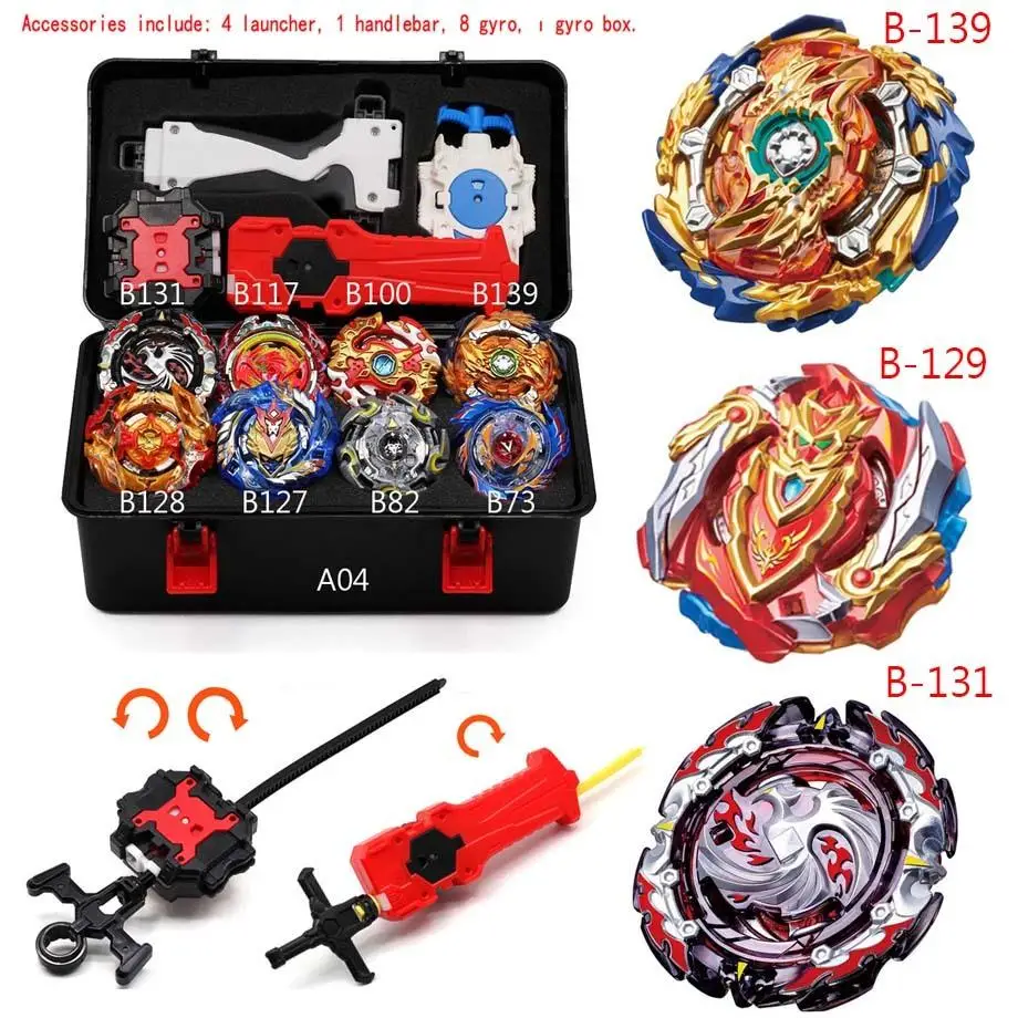 Оригинальный Топ Blayblade из всех металлов Beyblade Burst с пусковым устройством Bayblade Bey Blade