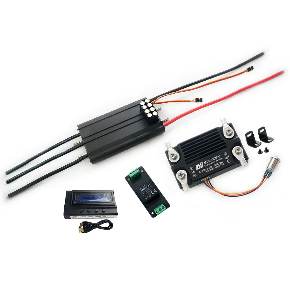 Maytech Electric Surfboard 300A ESC Efoil Hydrofoil 14S 58.8V Speed Controller with 300A 85V Anti-spark Switch