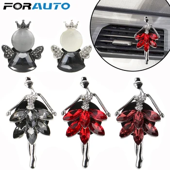 

FORAUTO Ballet Girl Car Air Freshener Solid Fragrance Diffuser Auto Outlet Perfume Air Conditioner Outlet Clip Decoration