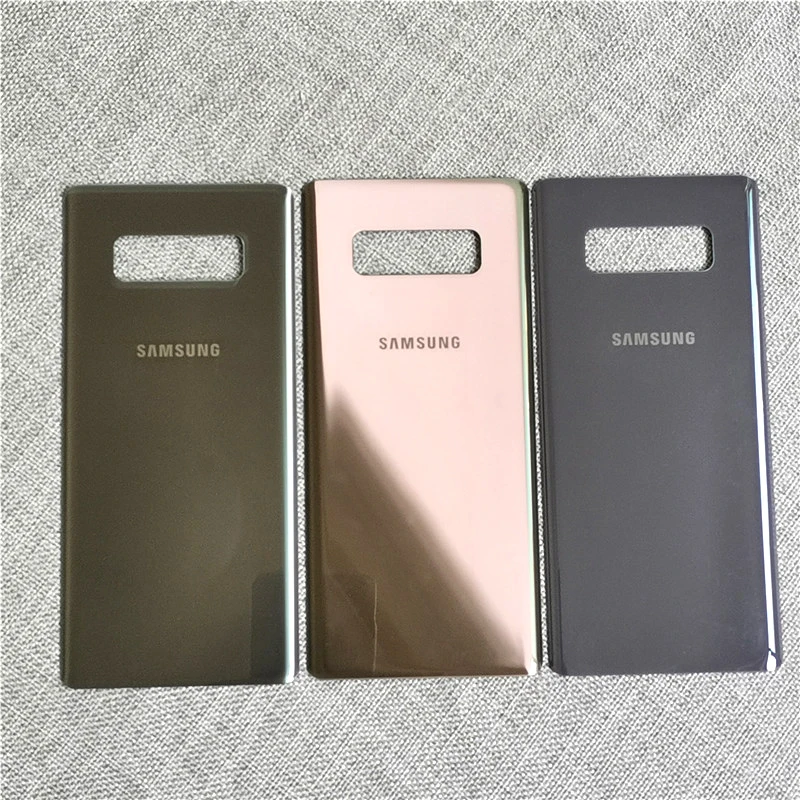 samsung Galaxy note 8 чехол стеклянная задняя крышка батарейного отсека чехол samsung note8 Корпус Замена оболочки+ клейкая наклейка