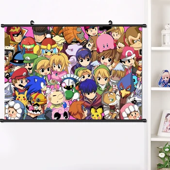 

Anime Pokemon popplio Rowlet Grookey Wall Scroll Poster Wall Hanging Poster Home Decoration Art Print mural 40*60cm dropshipping