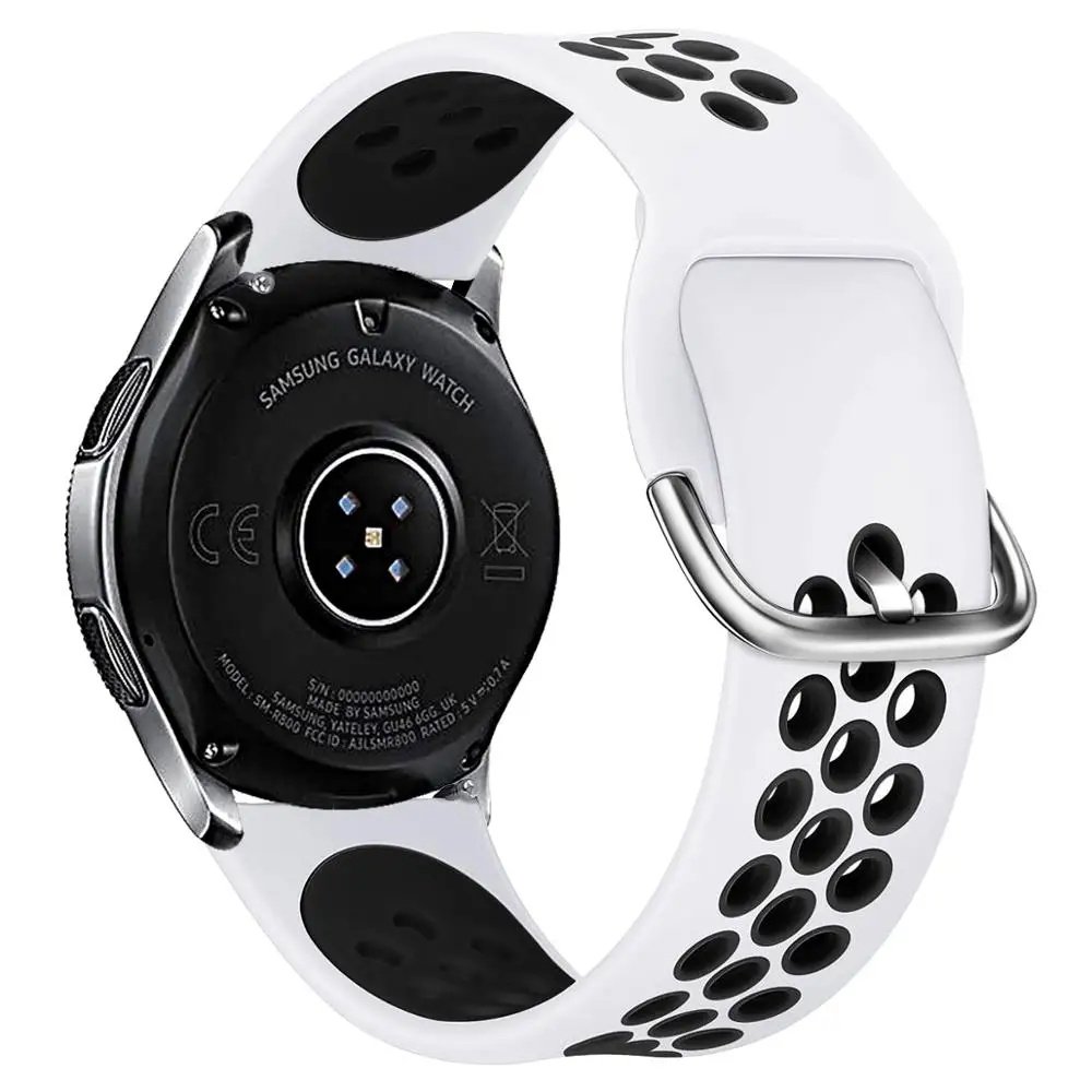 Лидер продаж для Samsung Gear S2 S3 Garmin Vivoactive 3/4 мягкий силиконовый двухцветный браслет