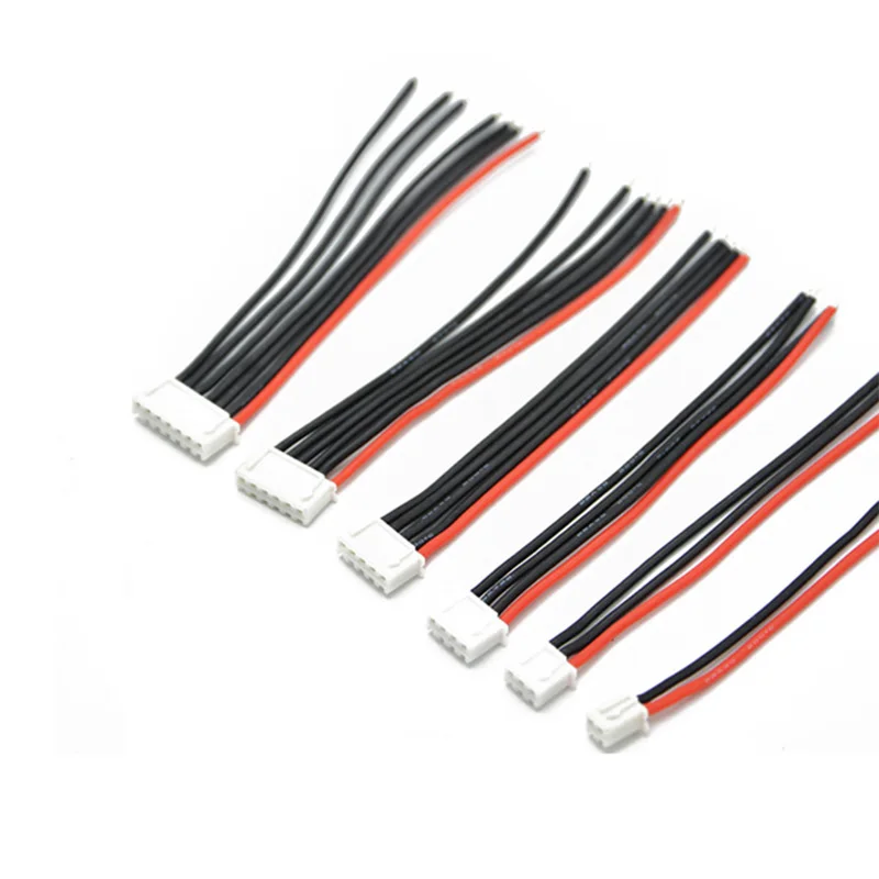 1S 2S 3S 4S 5S 6S 7S 8S LiPo Battery Balance Connector XH2.54mm Plug Charger Plug 2-9pin with 22AWG Silicone Wire