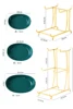 Nordic Ceramic Fruit Plate Living Room Multi-layer  Dish Snack Basket Household Dry  Bowl   Creative Luxury 5