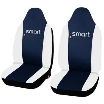 

COPRISEDILI AUTO SMART 2a SERIE W451 ECOPELLE BLU BIANCO - COPPIA ANTERIORE