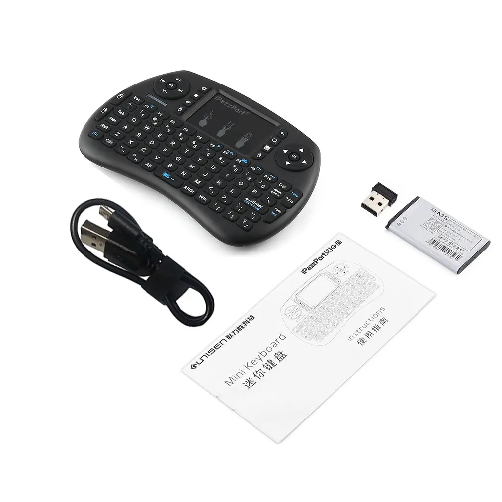 Портативная клавиатура 2 4G мини ручной Высокочувствительный умный тачпад Air Mouse