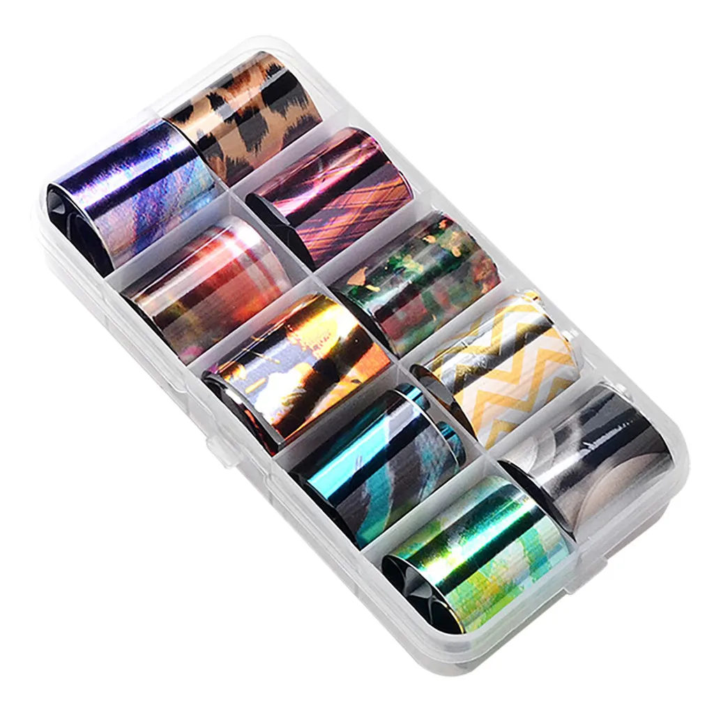 Nail Seven Colors Star Sky Transfer Paper Nail Star Sky Transfer Paper Box Nail Foil Nail Art Transfer Foil Paper Sticker Nail