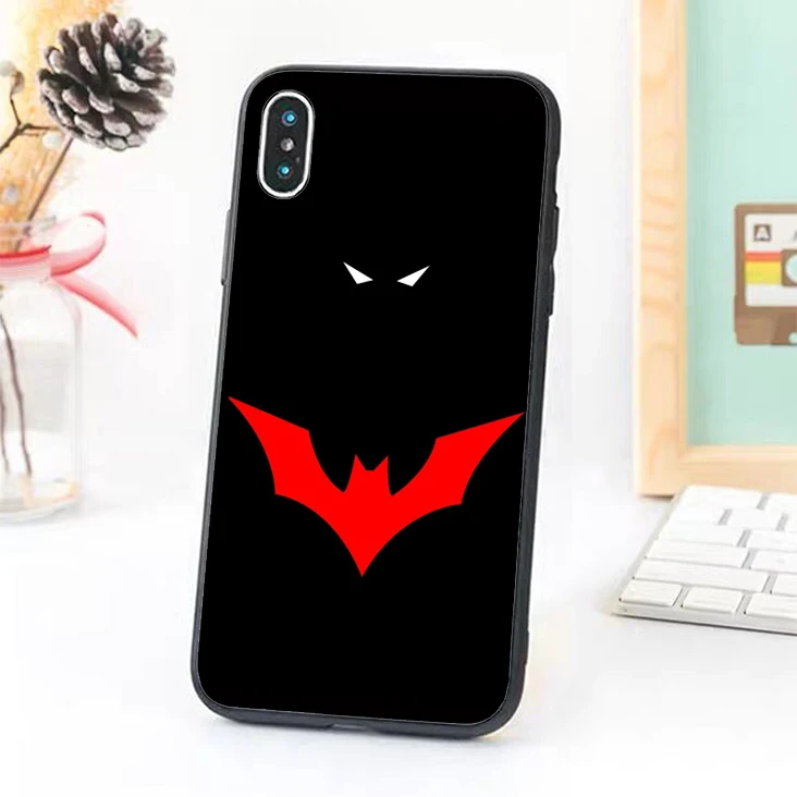 Bernandez 5 5S SE 6 6S Soft TPU Rubber phone case cover for iPhone 7 8 plus X Xs Max XR Batman Beyond Logo |