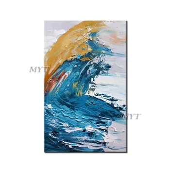 

The Rough Waves Of The Sea Abstract Oil Painting Wall Art Home Decor Picture Modern Oil Painting On Canvas 100% Handpainted