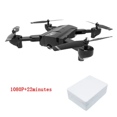 Дрон 4k камера HD Wifi передача fpv Дрон с воздушным давлением фиксированная высота четырехосный Самолет rc вертолет с камерой sg900 - Цвет: 1080P black 22min