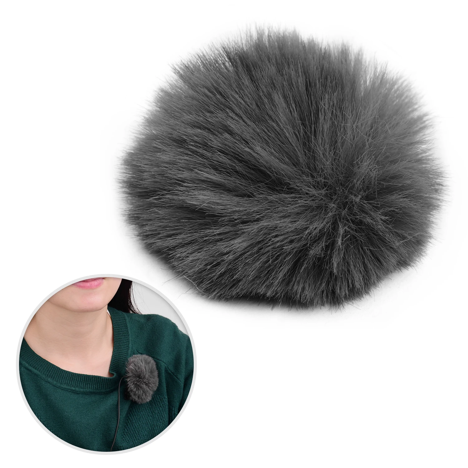 Lapel Mic Furry Windscreen Fur Windshield Wind Muff Soft Comfortable For SONY RODE BOYA Lapel Lavalier Microphones