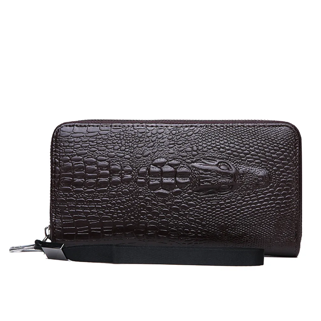 

2019 murse PU leather Waterproof Multi-function pack small phone coin men belt waist bag double zipper waterproof Large Capacity