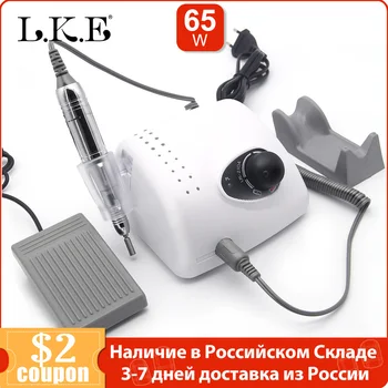 

LKE Nail Drill Machine 35000RPM Manicure Machine Apparatus For Manicure Pedicure Kit Electric Nail File With Cutter Nail Tool