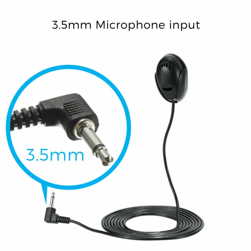 1 шт., автомобильный бочонок черный микрофон громкой связи Bluetooth Mic 50 Гц-20 кГц, пригодный для sony модели в приборную панель автомобиля Радио Стерео gps DVD ноутбук 3,5 мм